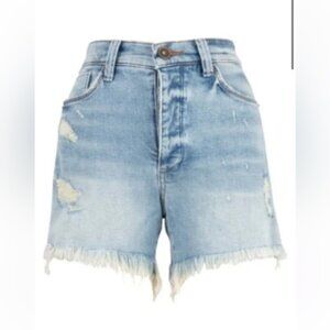 edyson Delon High Rise Short in Light Park Wash NWT
